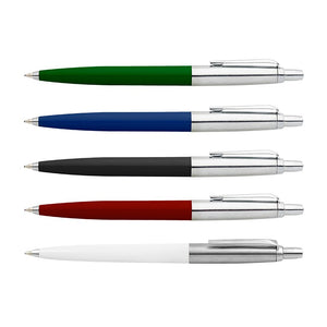 BALLPOINT PEN METAL RETRACTABLE BLUE BODY AND INK