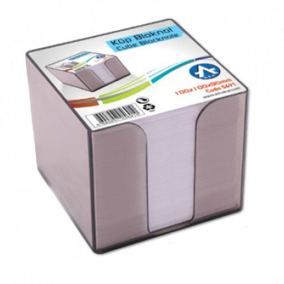 PAPER CUBE HOLDER PLASTIC 10X10X9CM SMOKE
