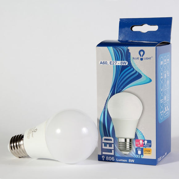 Blue Light 8W A60 E27 806 Lm 2700k Led Bulb