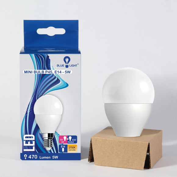 BlueLight Led Bulb 5W E14 Mini Bulb 470 Lm 2700K