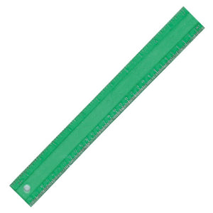 LINEAL FLEXIBLE 30 CM PLASTIC GRØN (Ruler)
