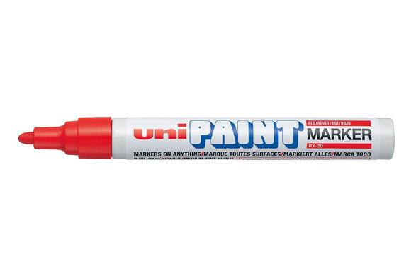 UNI PAINT MARKER 2-3MM PX-20 RED