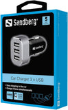 SANDBERG 440-79 Multi Car Charger 3xUSB 7.2A
