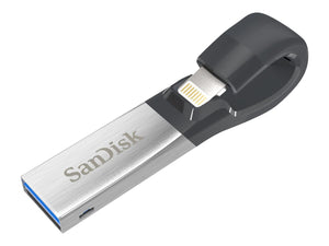 Geymi 32GB, SanDisk iXpand 32 GB USB 3.0 / Lightning, Metal/Svart