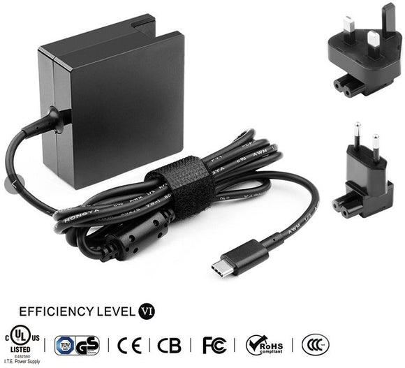 USB-C Power Adapter 90W 5V 2.4A-20V4.5A Plug:USB-C