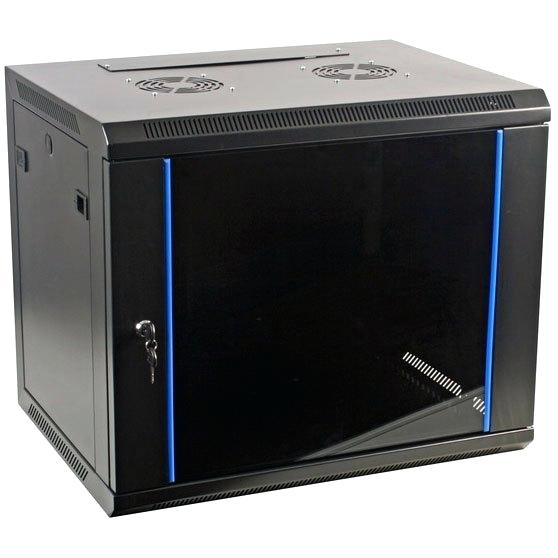 RACKSKAB 9U 600X450 VÆG MONTERET Mål (BxDxH): 600x450x367mm