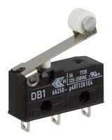 DB1C-A1RB MICROSWITCH, SPDT, ROLLER, 6A, 250VAC