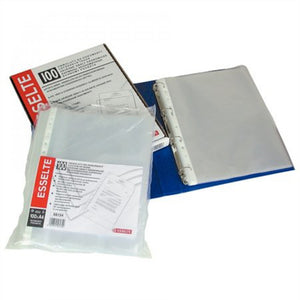 ESSELTE 11-HOLES SHEET PROTECTOR A4 38MIC 16690 100PCS