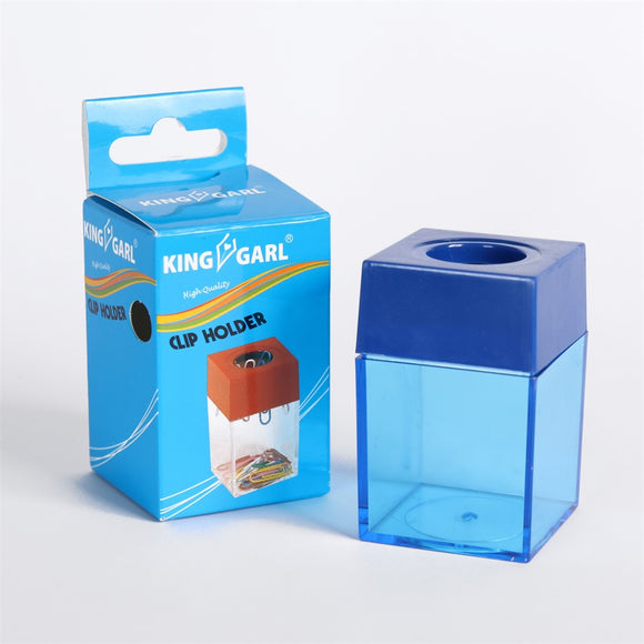 PAPERCLIP HOLDER MAGNETIC BLUE