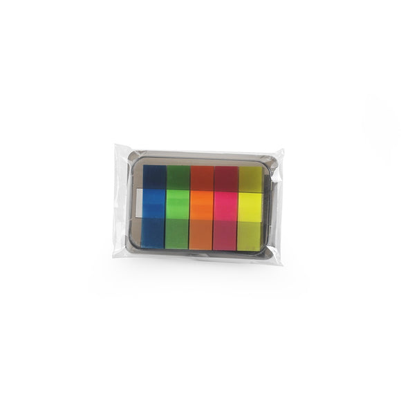 PAGE MARKER PLASTIC 5X25PCS 12X50MM IN DISPENSER