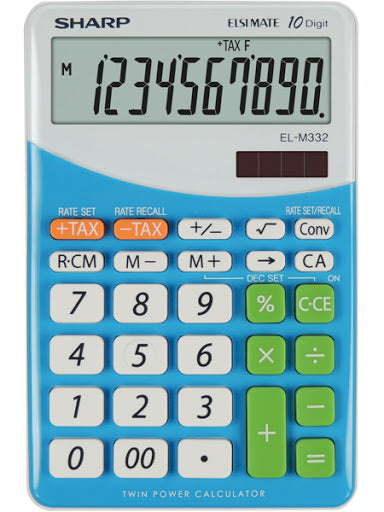 Desk Calculator SHARP EL-M332B blue