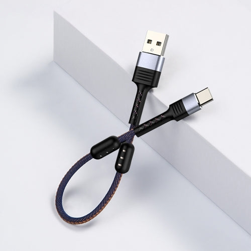 JOYROOM S-M372 USB to Type-C Portable Aluminum Alloy Magnetic Data Cable, 3.4A, 15cm (Black)