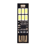 Portable Double Sided USB Touch Light, with 6 PCS LED