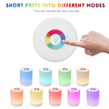 Rechargeable Smart LED Touch Control Night Light Intelligent Dimmable RGB Color Change Bedside Lamp with Hook