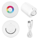 Rechargeable Smart LED Touch Control Night Light Intelligent Dimmable RGB Color Change Bedside Lamp with Hook