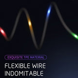 Mcdodo CA-5841 X Series LED Voice Control 8 Pin to USB Cable, Length: 1m(Black)