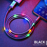 Mcdodo CA-5841 X Series LED Voice Control 8 Pin to USB Cable, Length: 1m(Black)