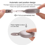 Mini Tape Measure Cute Portable PU Measuring Ruler Measuring Bust Hips Waist Soft Tape(Green)