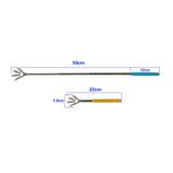 Practical Handy Stainless TelescopicPocket Scratching Massage Kit Bear clawback scratcher(Color Random delivery)