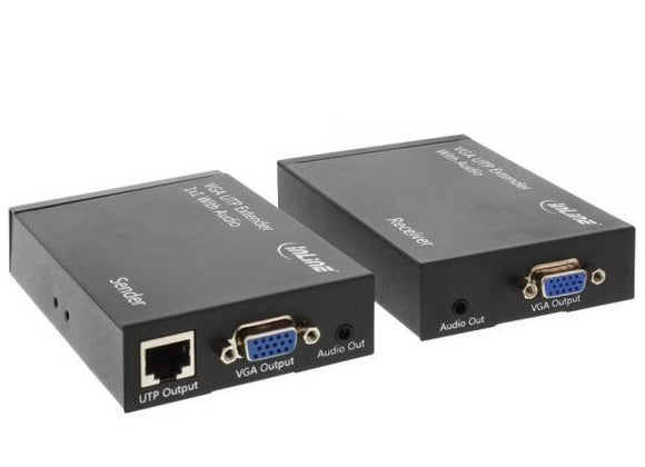 VGA Extender med lyd via 1x RJ45 - max 300 m