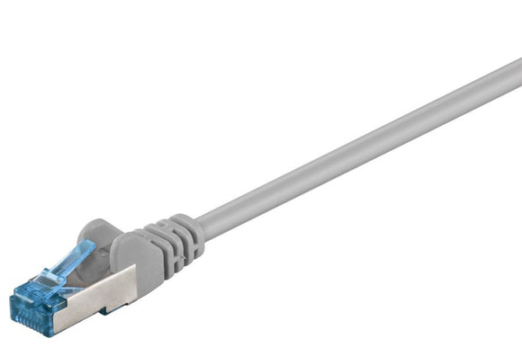 Patch kabel, S/FTP CAT6A, 1 m, grå