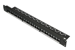 TW, 19", patch panel, 24 port keystone