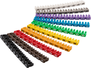 Cable marker clips ‘Digits 0-9’ for up to 6 mm