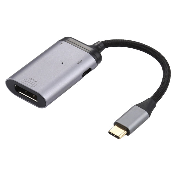 4K USB-C / Type-C to DisplayPort 1.4 + PDData Sync Adapter Cable