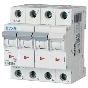 Eaton Automatsikring 16A 3P+N C 4M 6kA