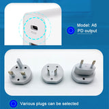 WLX-A6 4 Ports Quick Charging USB Travel Charger Power Adapter, EU Plug