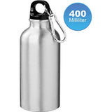BOTTLE 8610 Aluminium bottle with carabiner, 400 ml
