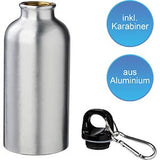 BOTTLE 8610 Aluminium bottle with carabiner, 400 ml