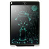 Portable 12 inch LCD Writing Graphics Board Draft Paper with Writing Pen(White)