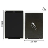 Portable 12 inch LCD Writing Graphics Board Draft Paper with Writing Pen(White)