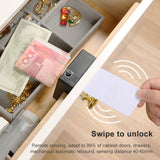 T8 Hole-free IC Sensor Swipe Card Drawer Lock Invisible Universal Cabinet Lock