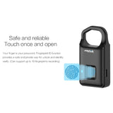 Anytek P4 3.7V Micro USB Charging Semiconductor Fingerprint Sensing Small Padlock