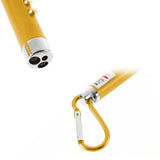Portable Colorful Metal Shell Mini LED Flashlight Torch Light Laser (Gold)