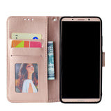 Huawei Mate 10 Pro Totem Flower Leather Case with Holder & Card Slots & Wallet(Rose Gold)