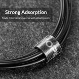 TOPK Reusable & Dividable Nylon Tie-wraps Hook and Loop Fastener Cable Ties, Length:5m