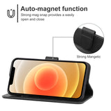iPhone 12 Leather Phone Case(Black)