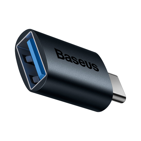 Baseus ZJJQ000003 Ingenuity Series USB-C / Type-C Male to USB 3.1 Female Mini OTG Adapter(Blue)