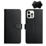 iPhone 12 Pro Genuine Leather Fingerprint-proof Horizontal Flip Phone Case(Black)