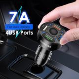 Cigarette Lighter Conversion Plug Multi-function USB Car Fast Charger 4in1