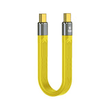 100W 40Gbps USB-C/Type-C to USB-C/Type-C FPC Flexible Data Cable, Length: 13.8cm(Yellow)