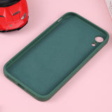 iPhone XR Liquid Silicone Full Coverage Shockproof Magsafe Phone Case(Deep Green)