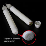 LED Electronic Candle Lights Flameless Long Rod Christmas Candle, Spec:Flashing Yellow Light-Red