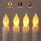LED Electronic Candle Lights Flameless Long Rod Christmas Candle, Spec:Flashing Yellow Light-Green