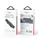 Yesido C68 Car Temporary Parking Magnetic Luminous Phone Number Plate(Black)