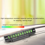 Yesido C68 Car Temporary Parking Magnetic Luminous Phone Number Plate(Black)