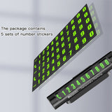 Yesido C68 Car Temporary Parking Magnetic Luminous Phone Number Plate(Black)